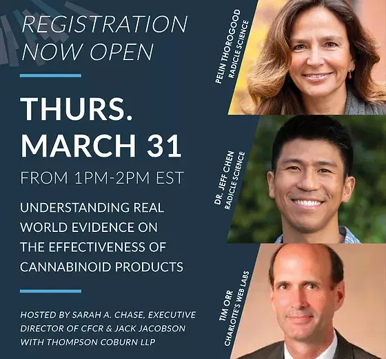 Council for Federal Cannabis Regulation (CFCR) March<br>Webinar to Focus on Effectiveness of Cannabinoid<br>Integration into Commercial Products